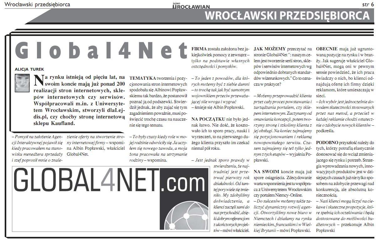global4net w gazecie