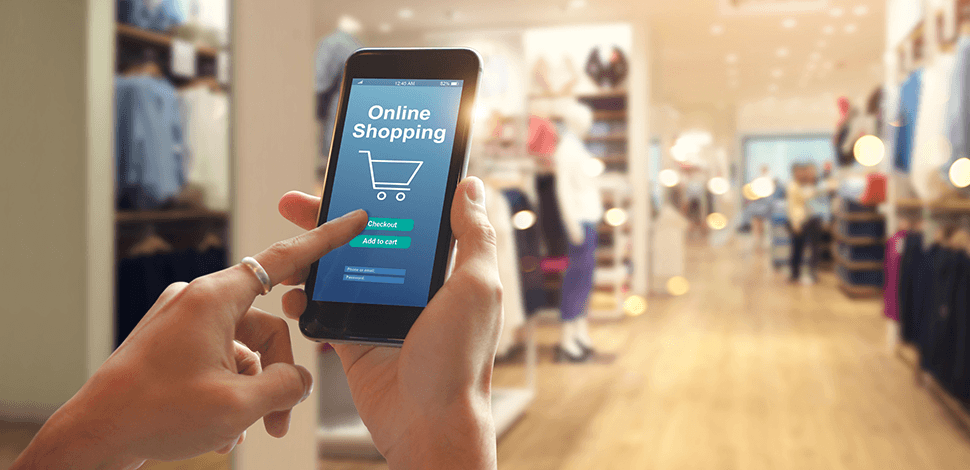 telefon-z-aplikacją-do-kupowania-online